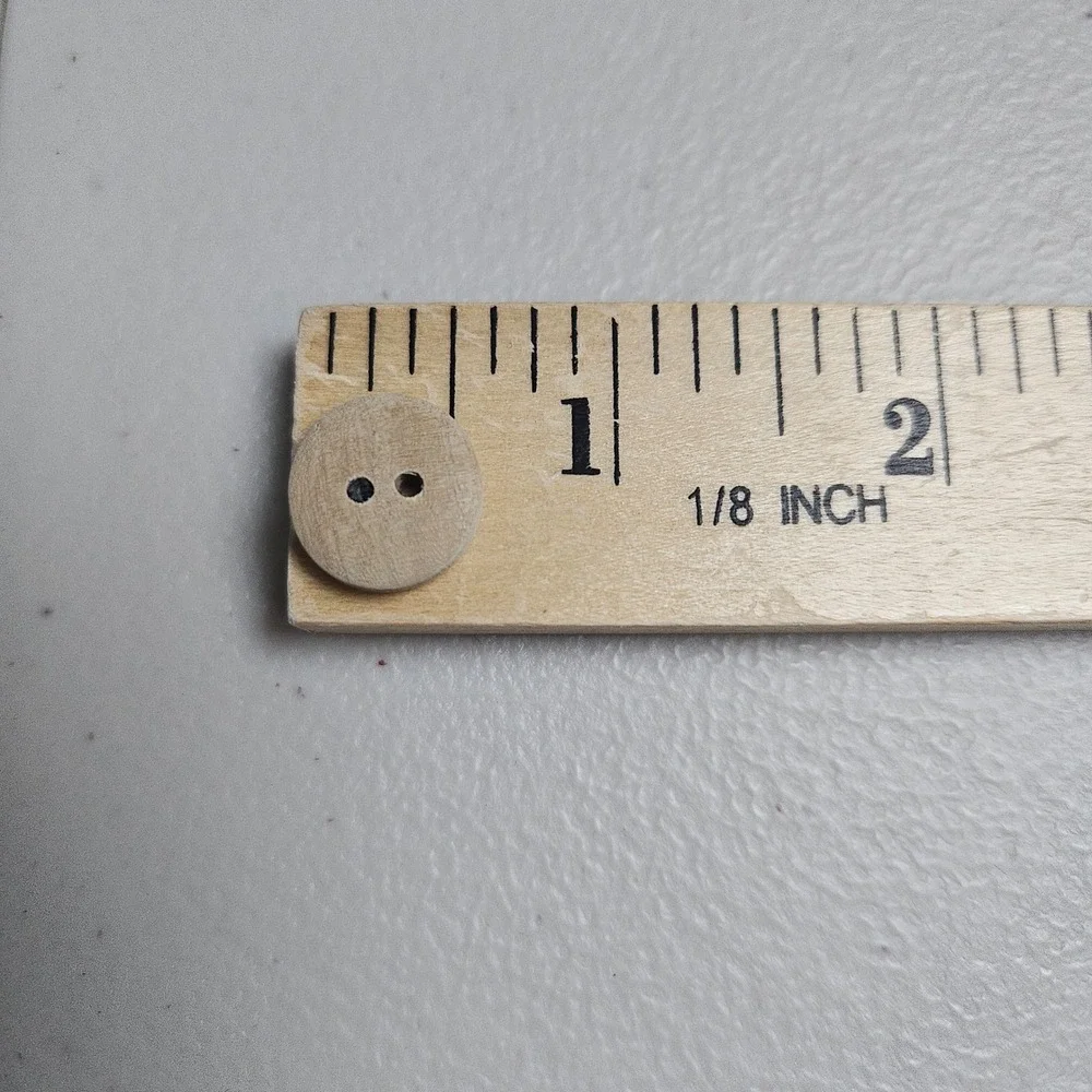 Work Ready Set of 7 Wooden Replacement Buttons For Shirt Craft‎ Sewing Apparel